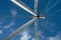 Details of the metallic structure of a ferris wheel