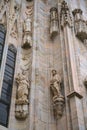 Architectural details of Milano Duomo Cathedral