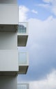 Architectural details of modern apartment building Royalty Free Stock Photo