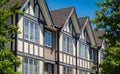 Architectural details of modern apartment building. New Modern Apartment Buildings in Vancouver BC Royalty Free Stock Photo