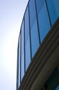 Architectural details of modern office building with reflections Royalty Free Stock Photo