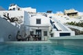 Architectural details from Oia village at Santorini island Royalty Free Stock Photo