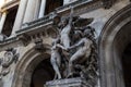 Architectural details of Opera National de Paris: Dance Facade sculpture by Carpeaux. Royalty Free Stock Photo