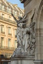 Architectural details of Opera National de Paris: Dance Facade sculpture by Carpeaux. Grand Opera Garnier Palace is Royalty Free Stock Photo