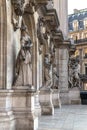 Architectural details of Opera National de Paris: Dance Facade sculpture by Carpeaux. Grand Opera Garnier Palace is Royalty Free Stock Photo