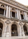 Architectural details of Opera National de Paris. Grand Opera Garnier Palace is famous neo-baroque building in Paris