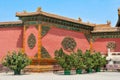 Architectural details of palace complex Forbidden City the home of Chinese emperors in Beijing China Royalty Free Stock Photo