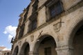 Architectural details of the Palace of the Marquis of The Conquest in the old town of Trujillo