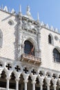 Architectural details of the Palazzo Ducale Doge`s palace in Venise