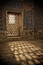 Architectural details of Registan, Samarkand, Uzbe