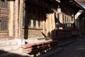 Architectural details of roofs and windows in the Old Town of Lijiang Royalty Free Stock Photo