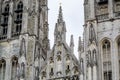 Architectural details of Tower of Church of Our Lady of Laeken or