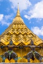 Architectural details of The Wat Phra Kaew Royalty Free Stock Photo