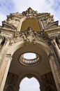 Architectural details in Zwinger - Dresden, Germany Royalty Free Stock Photo