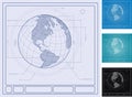 Architectural Diagram of Earth Royalty Free Stock Photo