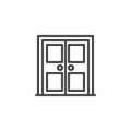 Architectural door outline icon