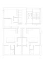 2D drawing - floor plan of the multifamily living house