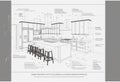 Architectural Drawing with Mock Text and Descriptions of a Custom Kitchen.