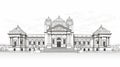 Architectural Drawing Of Palace Of The Generals - Lifelike Renderings