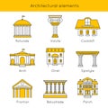 Architectural Elements Icon Set