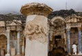 Architectural elements of Nymphaeum building at ruins of Sagalassos, Turkey