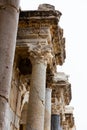 Architectural elements of Nymphaeum building at ruins of Sagalassos, Turkey