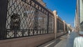 Architectural Engraved Metal Fence At Madinah Mosque