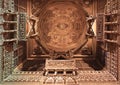 Architectural Ensemble from Jain Meeting Hall Vadi Parshvanatha temple in Patan, Gujarat in India