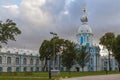 The architectural ensemble of the Smolny Monastery in St. Petersburg, Russia Royalty Free Stock Photo