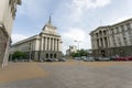 An architectural ensemble of three Socialist Classicism edifices in central Sofia, the capital of Bulgaria in Sofia - Bulgaria