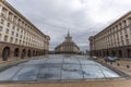 An architectural ensemble of three Socialist Classicism edifices in central Sofia, the capital of Bulgaria in Sofia - Bulgaria