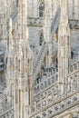 Duomo Cathedral Exterior Detail, Milan, Italy