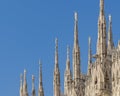 Duomo Cathedral Exterior Detail, Milan, Italy Royalty Free Stock Photo