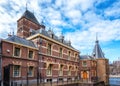 Architectural exterior details of the Binnenhof parliament building, The Hague (Den Haag), Netherlands Royalty Free Stock Photo