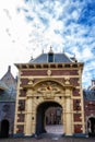 Architectural exterior details of the Binnenhof parliament building, The Hague (Den Haag), Netherlands Royalty Free Stock Photo