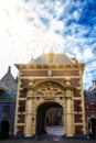 Architectural exterior details of the Binnenhof parliament building, The Hague (Den Haag), Netherlands Royalty Free Stock Photo