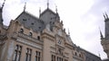 Architectural footage of Palatul Culturii from Iasi