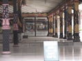 the architectural form of the interior of the Yogyakarta palace.