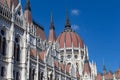 Architectural fragment of the Hungarian Parliament building