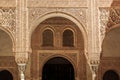 Architectural fragment of the Nasrid Palace in the Alhambra, Granada, Spain