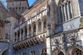 Architectural fragment of the Vajdahunyad Castle, Budapest, Hungary