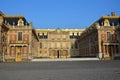 Architectural fragments of famous Versailles palace, Paris France.