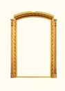 Architectural frame of the window on a white wall Royalty Free Stock Photo