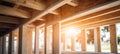 Architectural Framing Components for Building Structures Creating Wooden Frameworks and Foundations Royalty Free Stock Photo