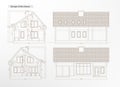 Architectural house blueprint