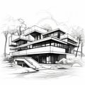 Architectural House Sketch: High Dynamic Range Constructivism With Unreal Engine