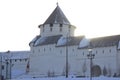 Architectural landmark, the tower of the fortress wall Royalty Free Stock Photo