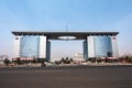 Architectural landscape of the headquarters office building of the First Automobile Manufacturing Plant in Changchun