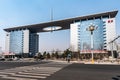 Architectural landscape of the headquarters office building of the First Automobile Manufacturing Plant in Changchun