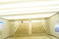 The architectural landscape of the underground passage Royalty Free Stock Photo